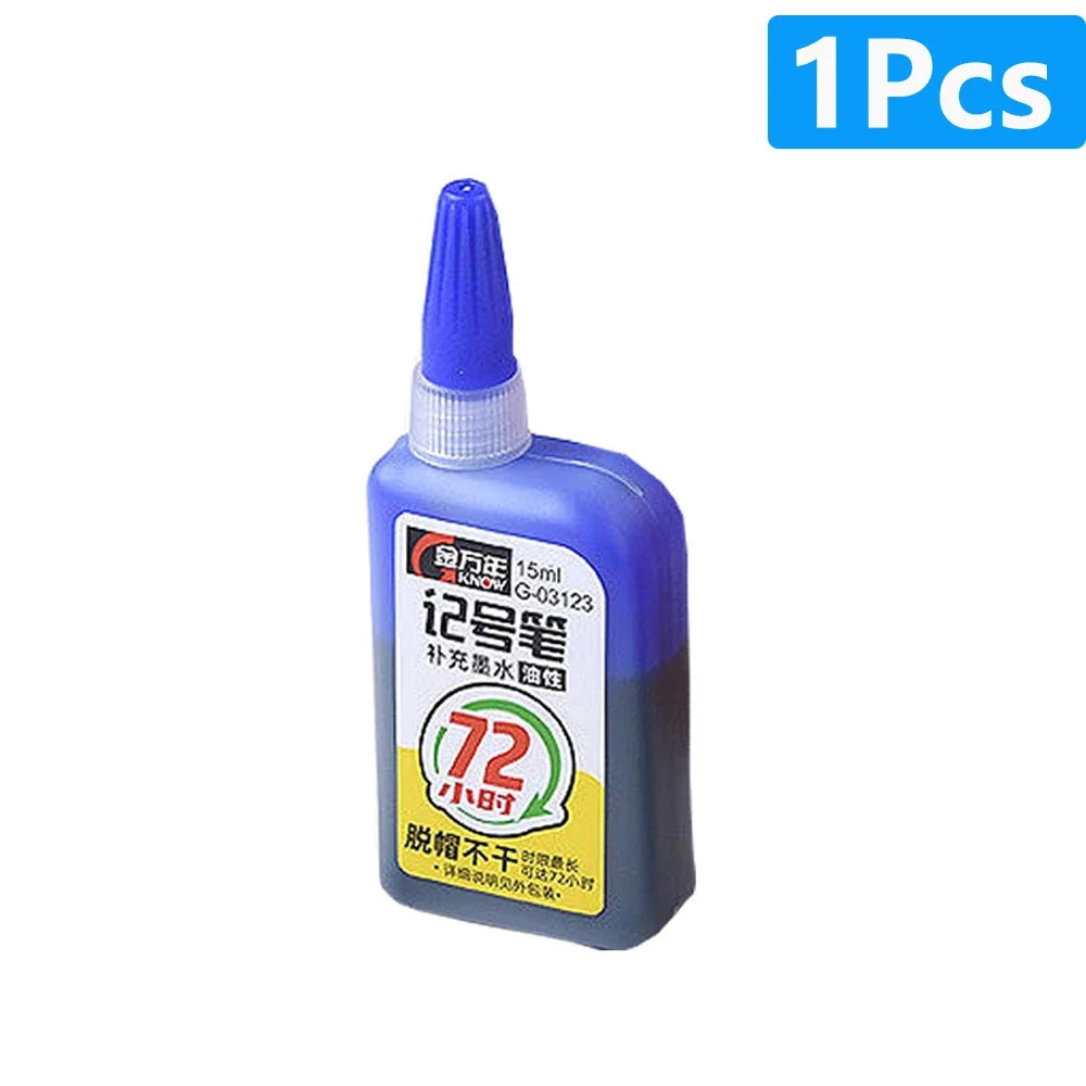 Multi-Purpose 45mm Deep Hole Marker Pens - Waterproof Long Nib Carpenter Pens for Woodworking and Bathroom Use