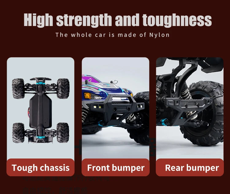 116 4WD RC Monster Truck - High Speed Drift Remote Control Car for Kids