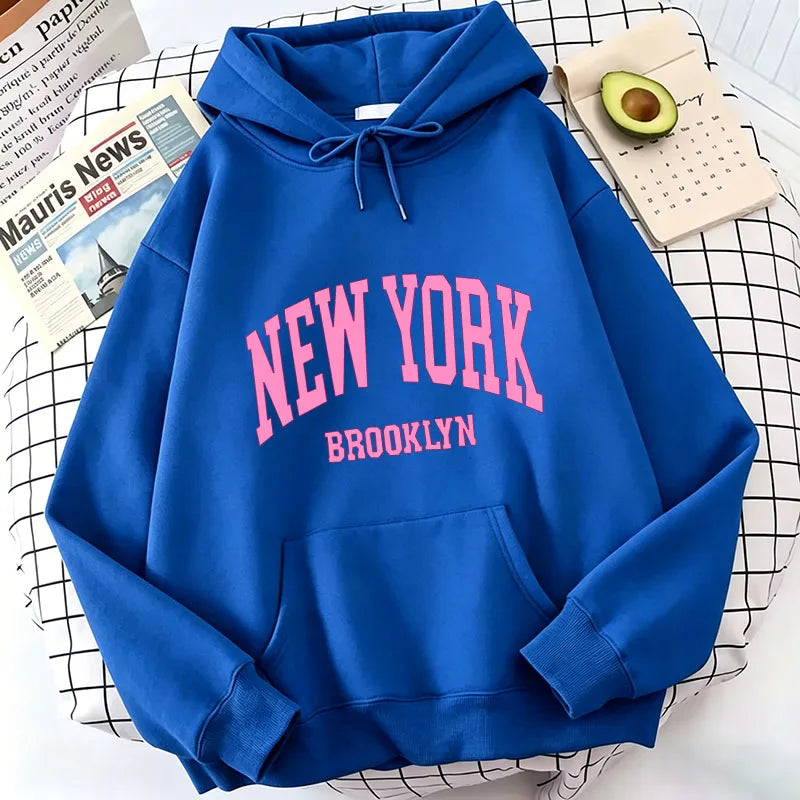 Fashion Casual New York Brook Letter Print Hoodies Spring Hoodies Sweatshirts Men Women Tops Hoodie Sweatshirt Hoody