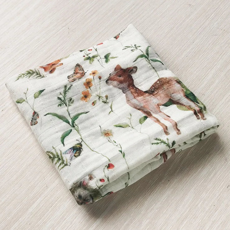 Muslin Cotton Baby Towel Swaddle - 58x58cm Bath Feeding Face Wipe