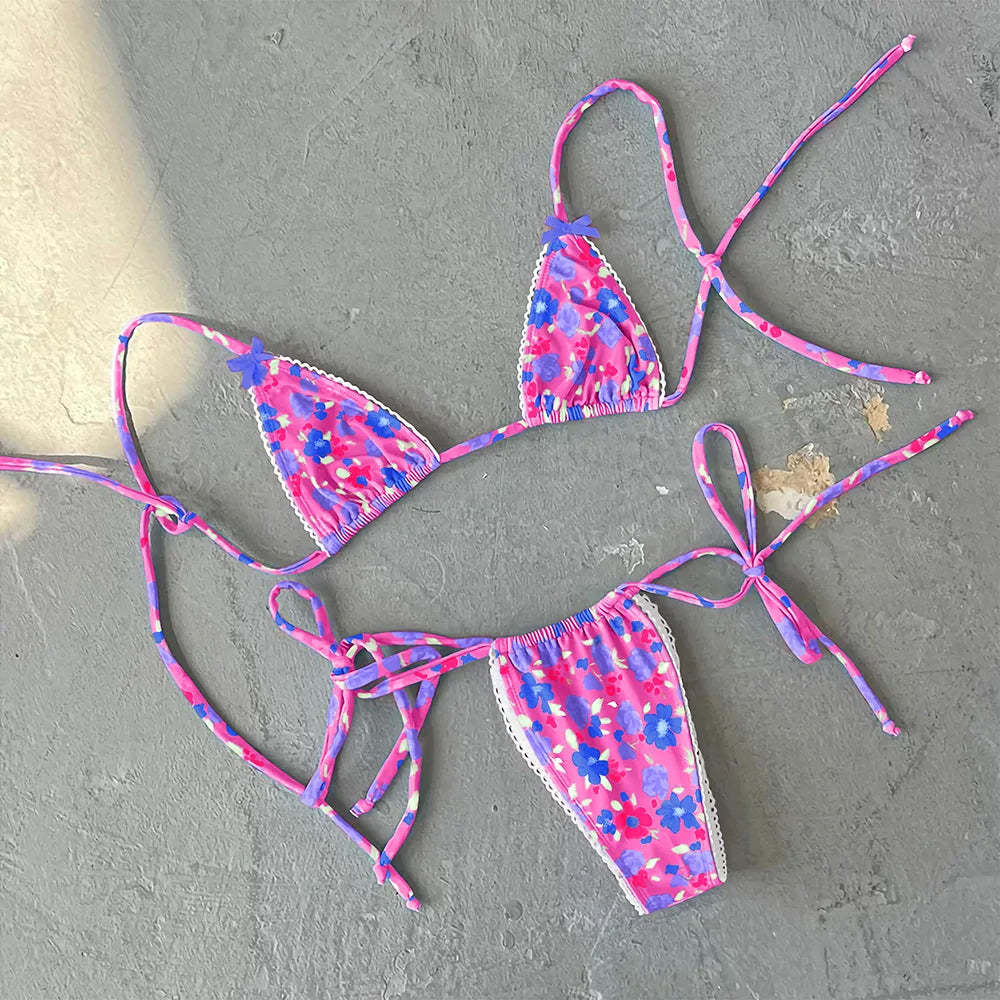 Micro Bikini Set - Sexy Push Up Brazilian Swimwear for Women - ZOOMNSTORE