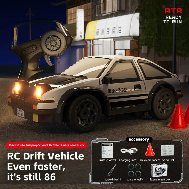 164 RC Drift Car - High-Speed Mini Remote Control Racing Car for Desktop Fun - ZOOMNSTORE