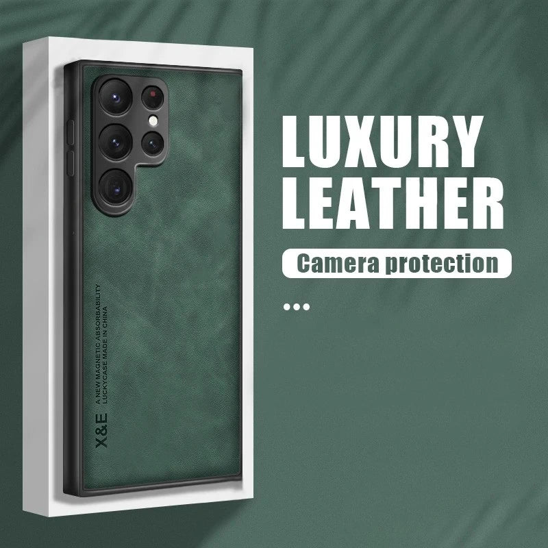 Sheepskin Magnetic Phone Case - Compatible with Samsung S20S21S22S23S24S25Note 1020 - ZOOMNSTORE