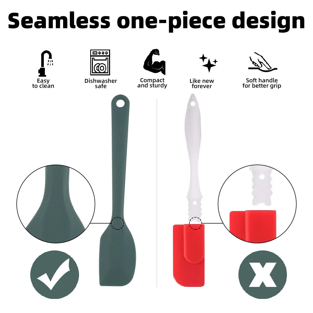Silicone Bakeware Spatula Set - 69 Pieces Non-Stick Heat Resistant Food Grade Cooking Tools - ZOOMNSTORE