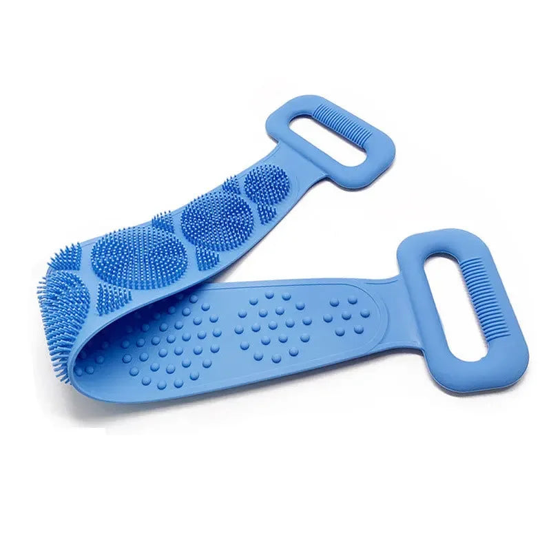 Body Sponge Silicone Brushes Bath Towels Scrubber Rubbing Back Peeling Massage Shower Belt Extended Skin Clean Brushes - ZOOMNSTORE