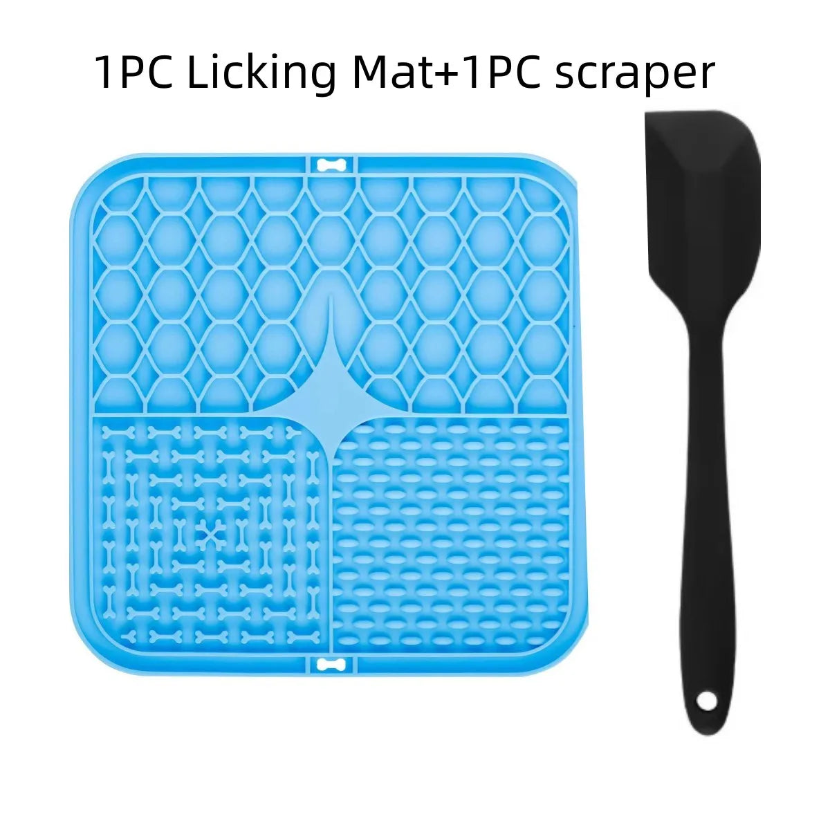 Silicone Dog Lick Mat - Slow Feeder Bathing Distraction Tool - ZOOMNSTORE