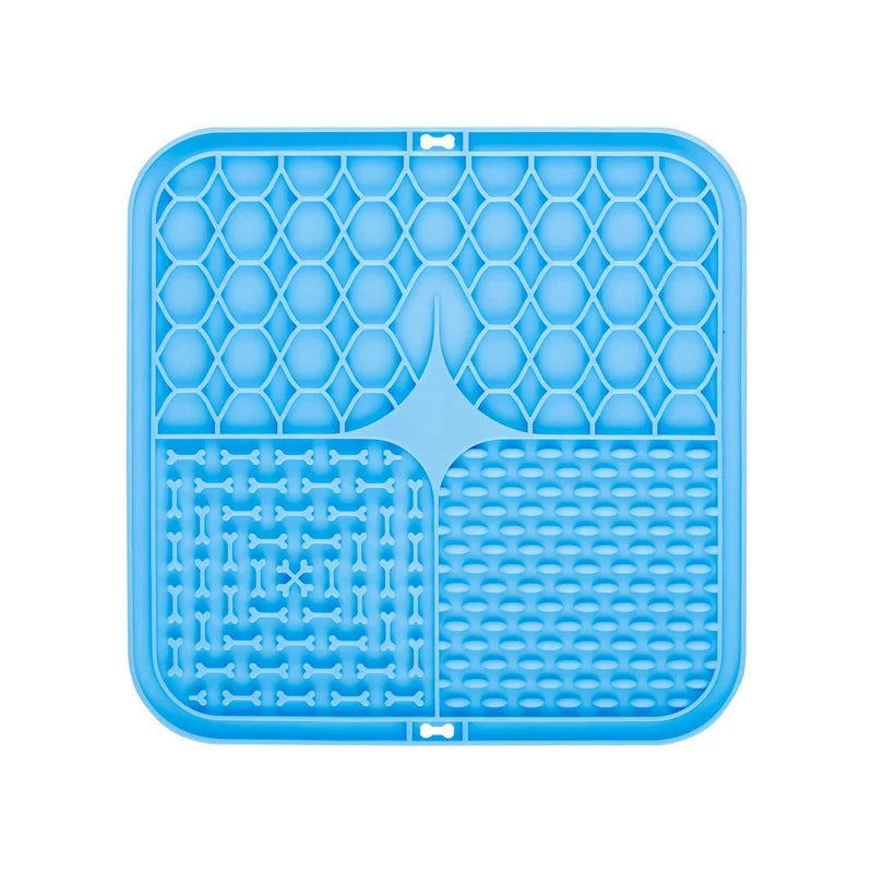 Silicone Dog Lick Mat - Slow Feeder Bathing Distraction Tool - ZOOMNSTORE