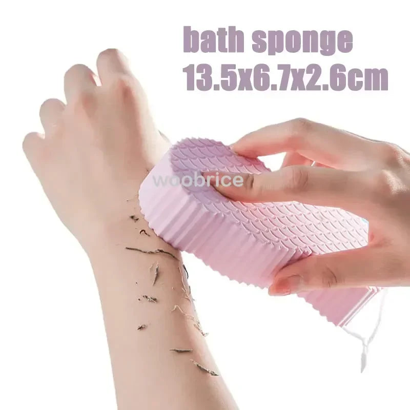 Silicone Rub Back Brush Bathroom Non-slip Wash Foot Pad Massage Shower Mat with Sucker Bath Massage Foot Exfoliating Brush Pad - ZOOMNSTORE
