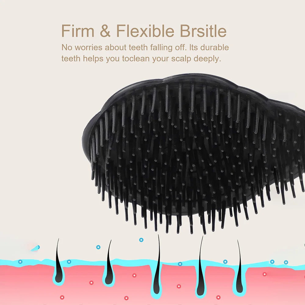 Silicone Scalp Massage Comb - Handheld Shower Brush for Itchy Hair Roots - ZOOMNSTORE