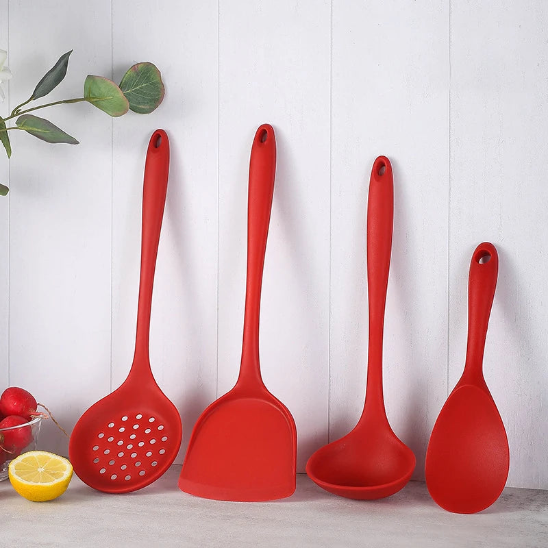 Silicone Spatula Set - Non-Stick Cooking Utensils for Frying and Soup - ZOOMNSTORE