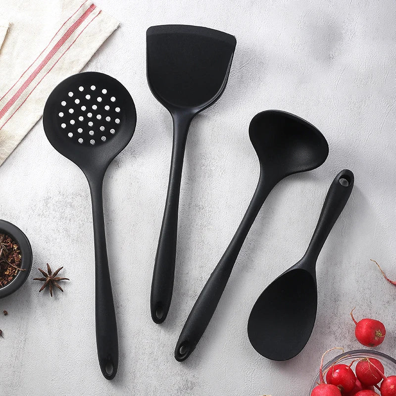 Silicone Spatula Set - Non-Stick Cooking Utensils for Frying and Soup - ZOOMNSTORE