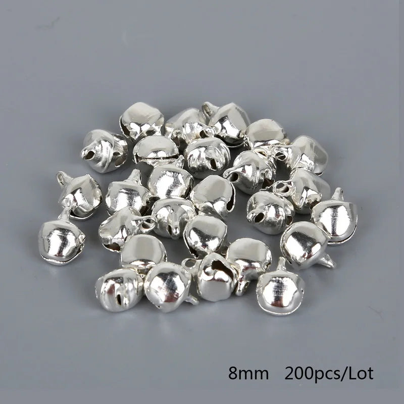Silver Jingle Bells - Christmas Tree Ornaments 50-300 Pcs 6mm-14mm - ZOOMNSTORE