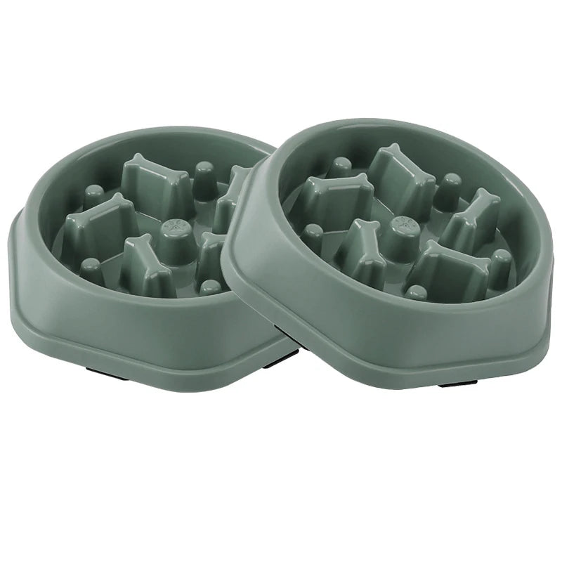 Slow Feeder Dog Bowl - Anti-Choking Non-Slip Puzzle Dish for Small to Medium Dogs - ZOOMNSTORE
