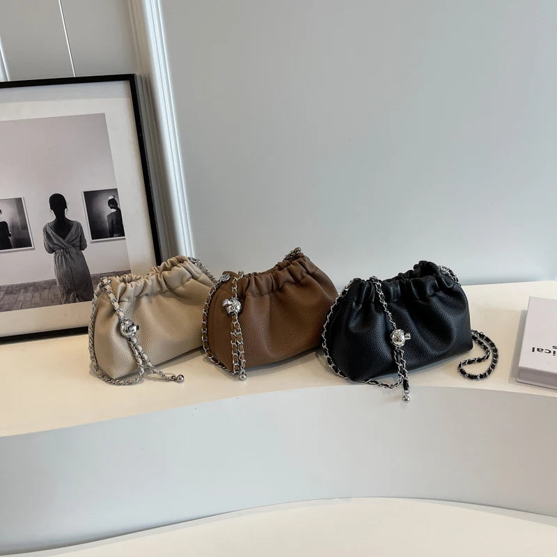 Small PU Leather Crossbody Bag for Women - Y2K Fashion Handbag 2025 - ZOOMNSTORE