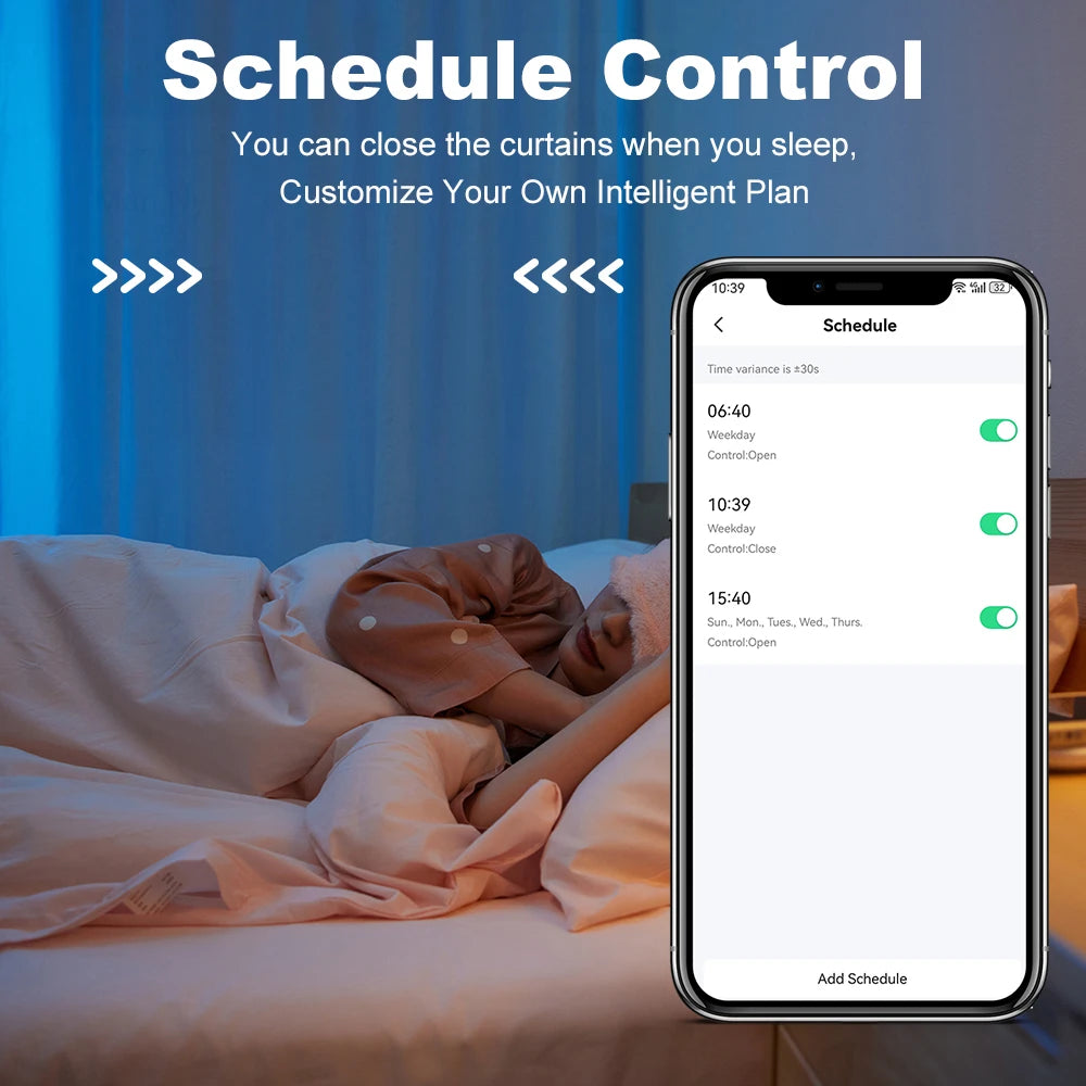Smart ZigbeeWiFi Electric Curtain Motor - Silent Remote Voice Control with AlexaGoogle Home - ZOOMNSTORE