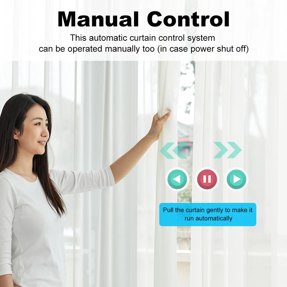 Smart ZigbeeWiFi Electric Curtain Motor - Silent Remote Voice Control with AlexaGoogle Home - ZOOMNSTORE