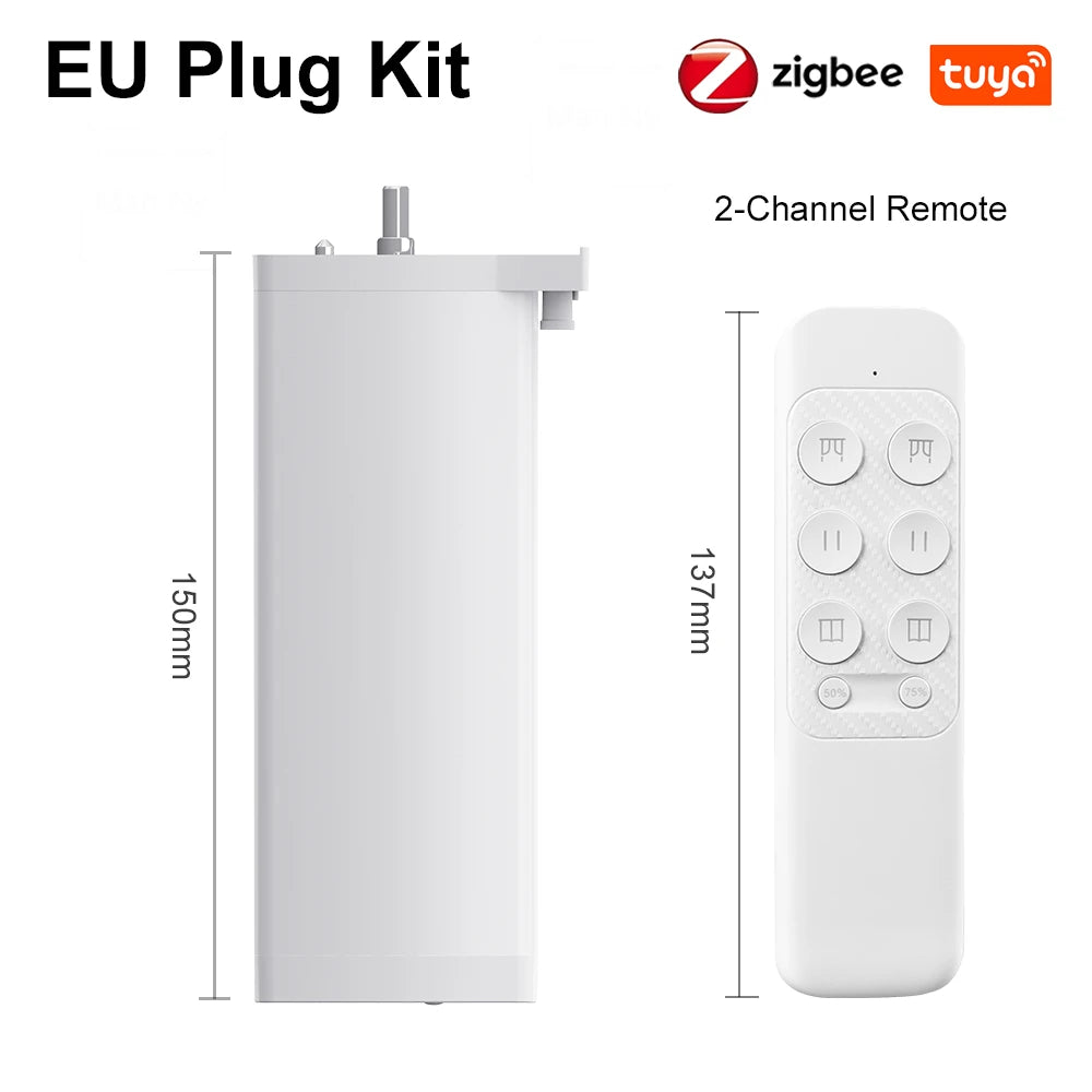 Smart ZigbeeWiFi Electric Curtain Motor - Silent Remote Voice Control with AlexaGoogle Home - ZOOMNSTORE