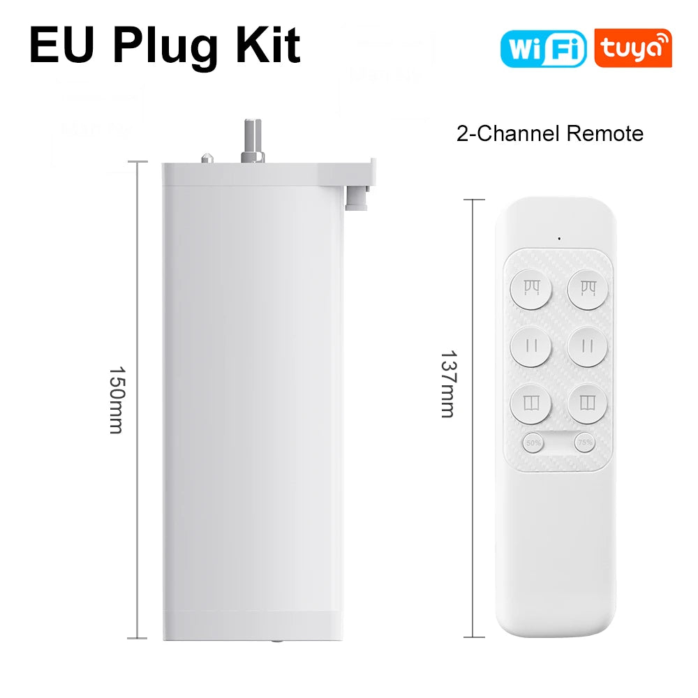 Smart ZigbeeWiFi Electric Curtain Motor - Silent Remote Voice Control with AlexaGoogle Home - ZOOMNSTORE