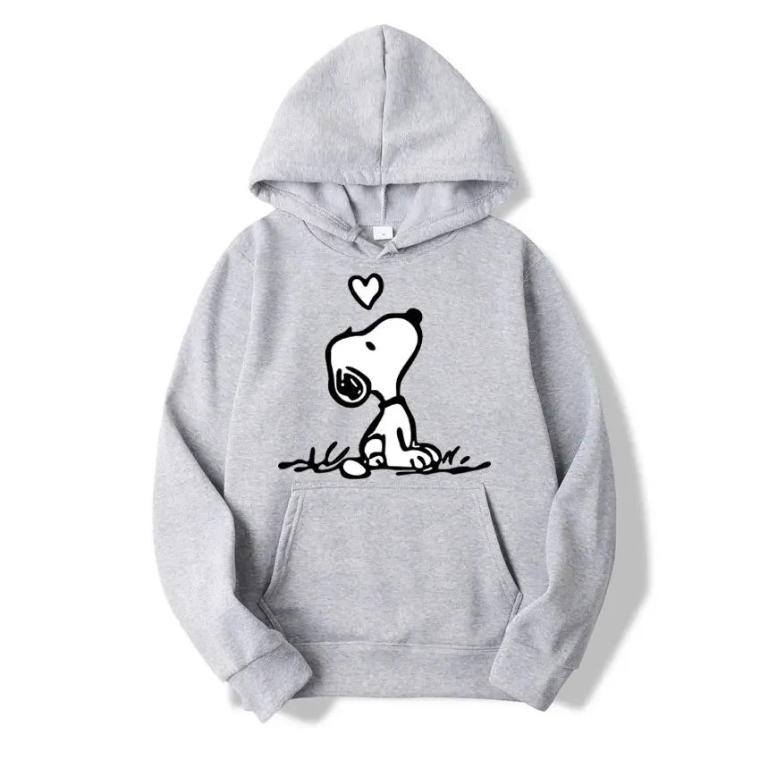 Snoopy Hoodie - Casual Pullover Sweatshirt for Couples - ZOOMNSTORE