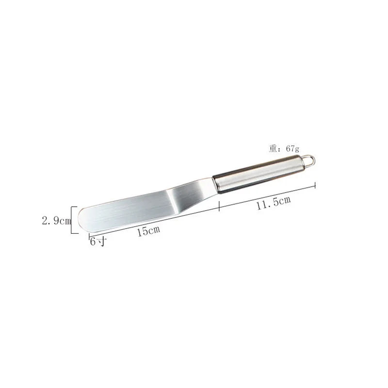 Stainless Steel Icing Spatula Set - 681012 Inch Cake Decorating Tools - ZOOMNSTORE