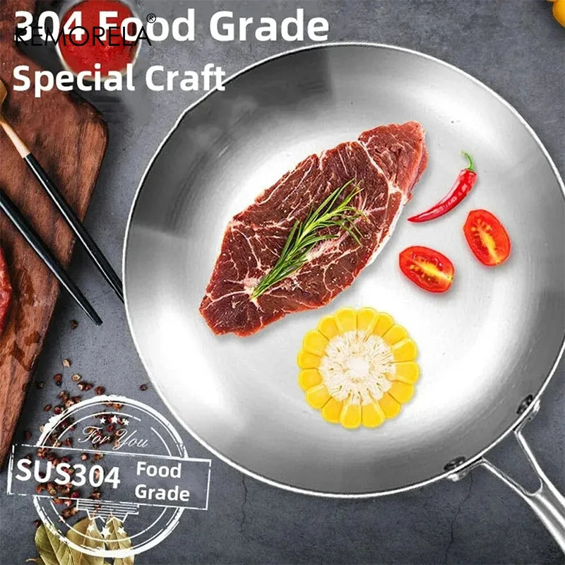 Stainless Steel Non-Stick Frying Pan Set - 23PCS 22242628CM 5-Ply Wok Cookware - ZOOMNSTORE