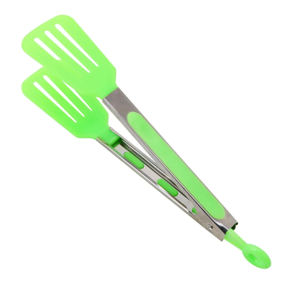 Stainless Steel Non-Stick Kitchen Tongs - Versatile BBQ Salad and Steak Utensil - ZOOMNSTORE
