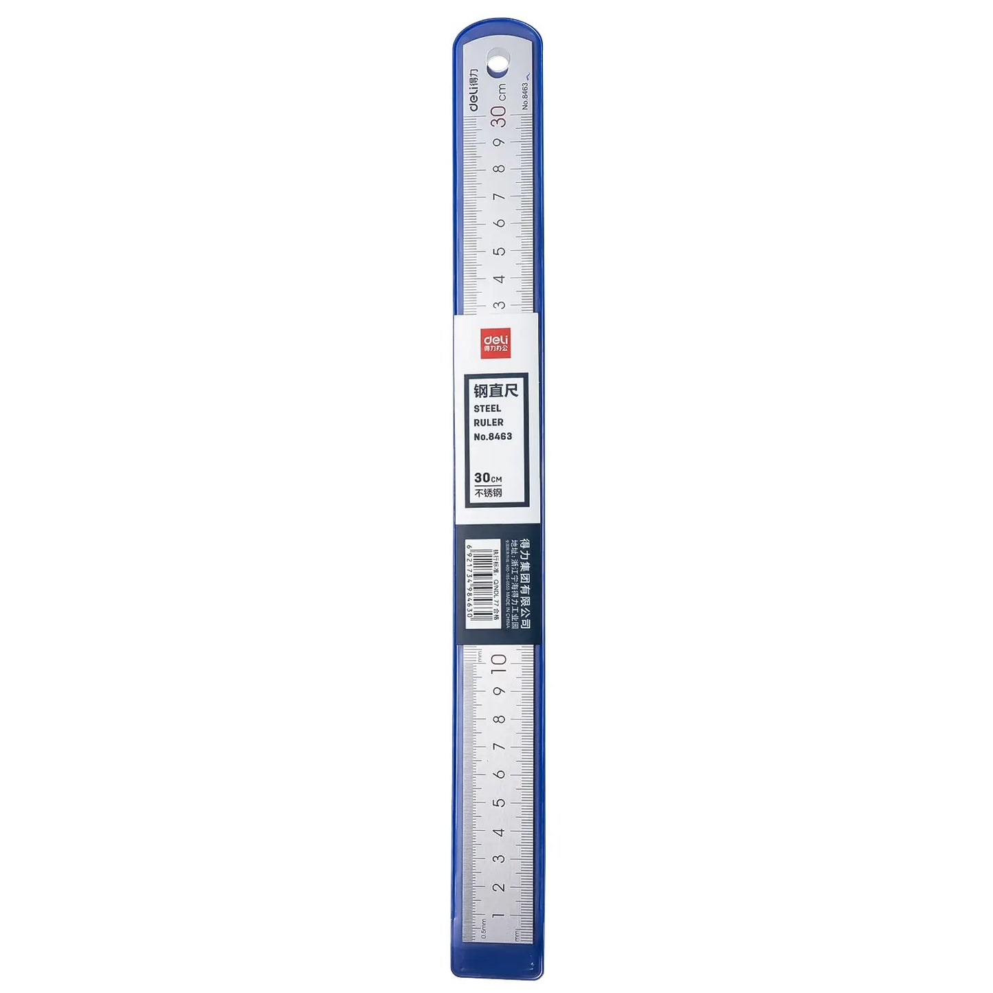 Deli 15cm 30cm Stainless Steel Straight Ruler Mapping Tool Silver Metal Ruler Draw Measuring School Office Supplies PS Materil - ZOOMNSTORE