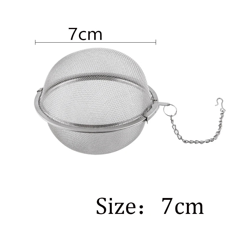 Stainless Steel Tea Infuser - Locking Tea Sphere Spice Ball Mesh Filter Strainer - ZOOMNSTORE