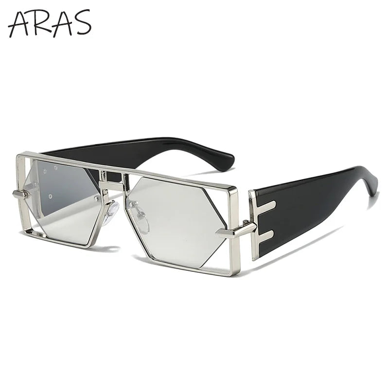 Steampunk Sunglasses - Luxury Hollow Metal Frame UV400 Shades - ZOOMNSTORE