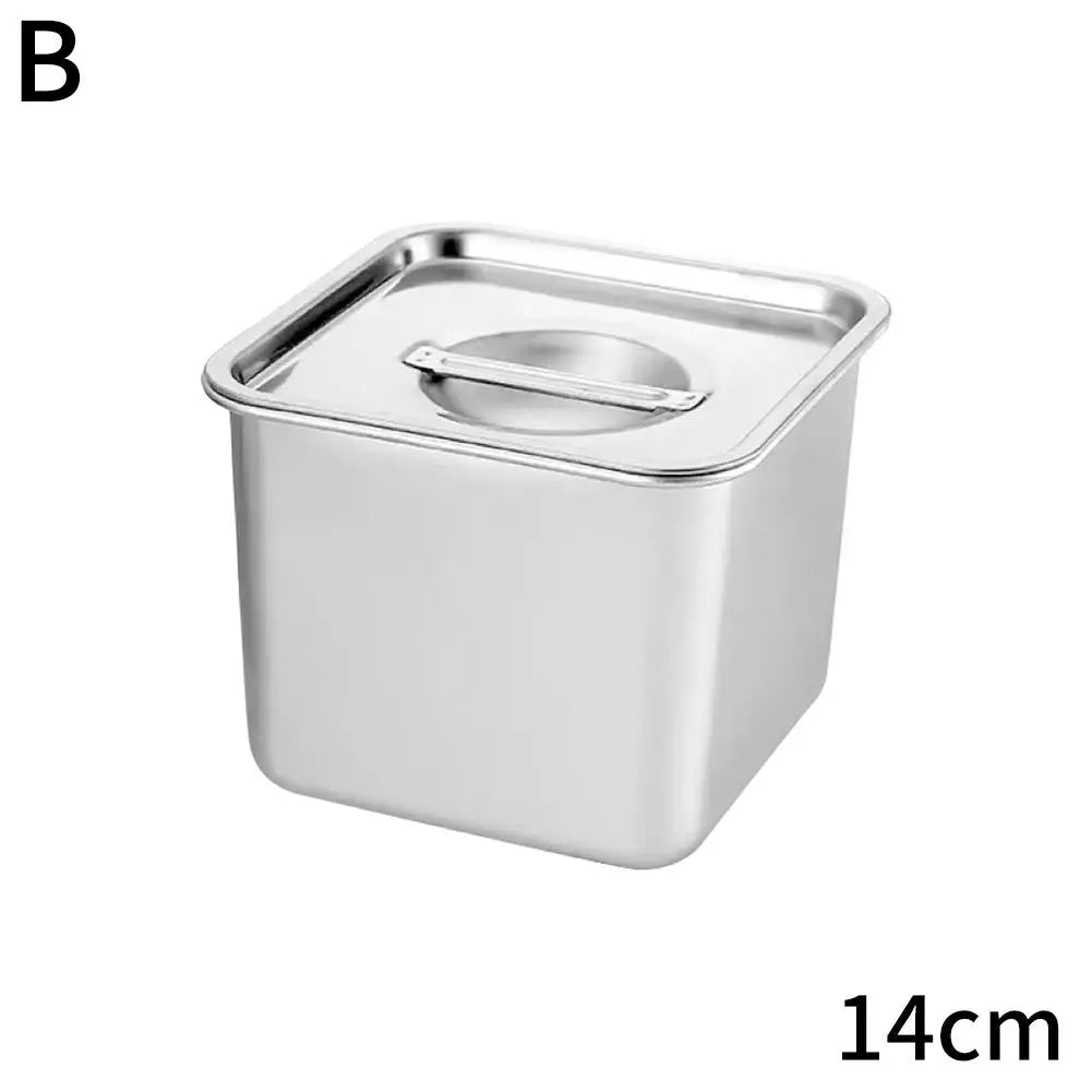 2025 Steel Kitchen Oil Storage Containers Food Grade Square Airtight Lids Spice Jars Set For Seasoning Cooking - ZOOMNSTORE