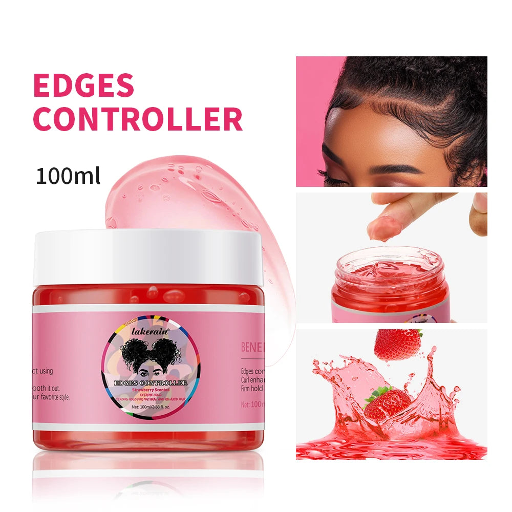 Strong Edge Control Hair Gel - Non-Greasy Long Lasting Styling Wax for All Hair Types - ZOOMNSTORE