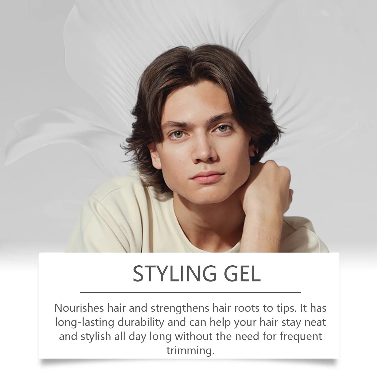 Strong Hold Hair Styling Gel - Professional Molding Shine Control - ZOOMNSTORE