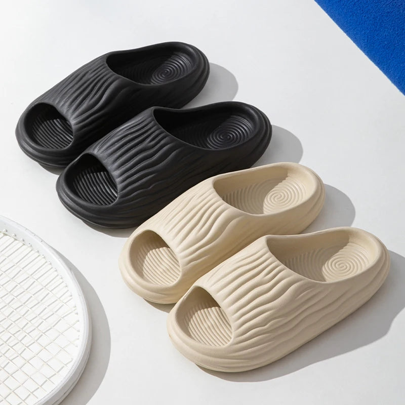 Summer Non-Slip Sandals for Couples - Thick Sole Slippers for Bathroom Wear - ZOOMNSTORE