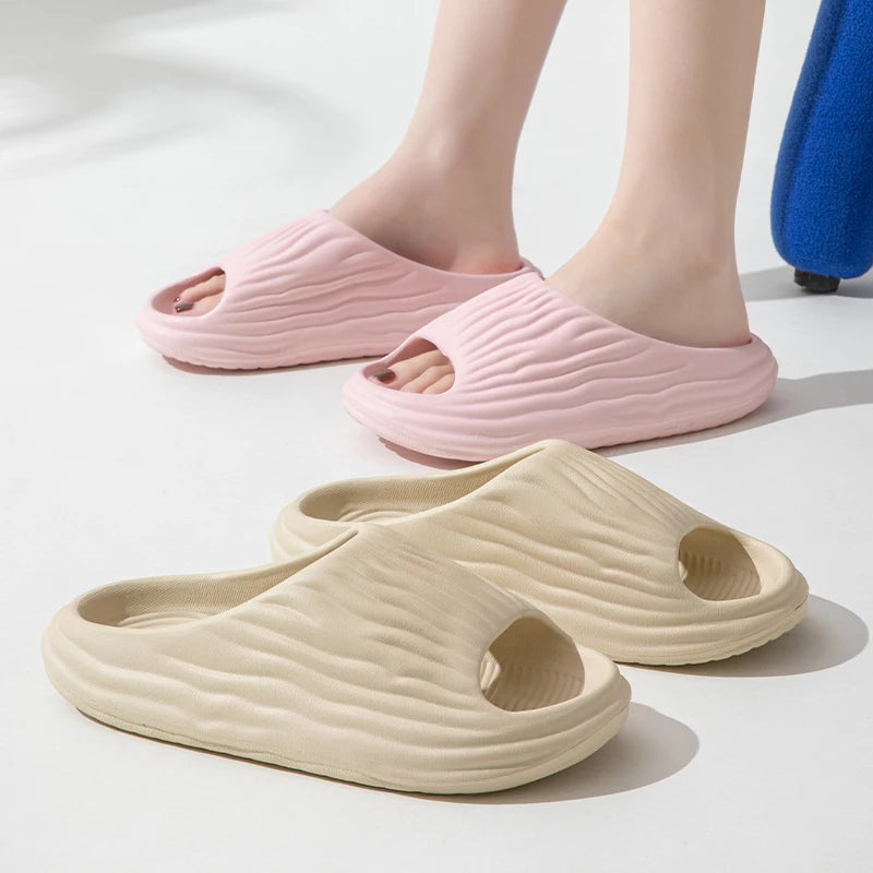 Summer Non-Slip Sandals for Couples - Thick Sole Slippers for Bathroom Wear - ZOOMNSTORE