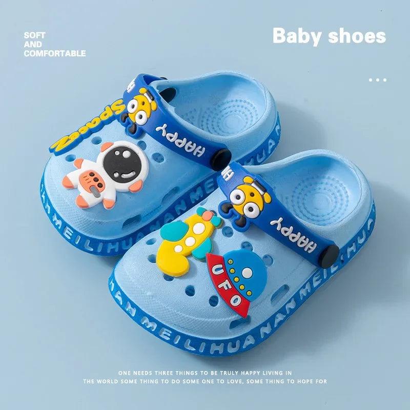 Summer Slippers Children Garden Shoes Cute EVA Cartoon Beach Sandals Babies High Quality Soft Kids Outdoor Slippers Flip Shoes - ZOOMNSTORE