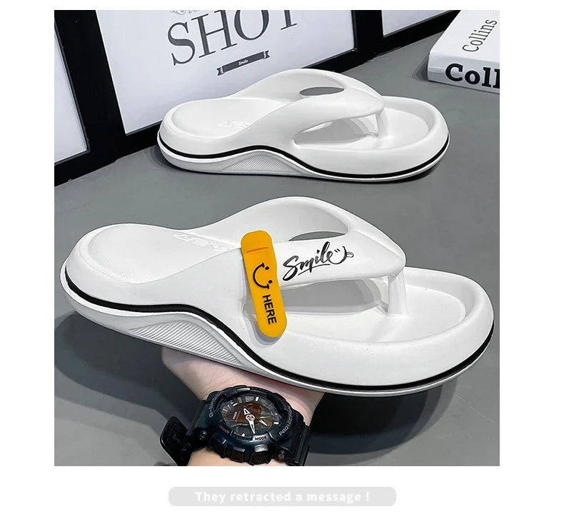 Super Soft Non-Slip Slippers - Thick Sole Flip Flops for IndoorOutdoor Use - ZOOMNSTORE