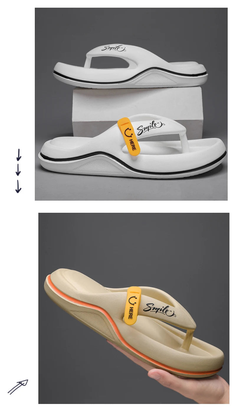 Super Soft Non-Slip Slippers - Thick Sole Flip Flops for IndoorOutdoor Use - ZOOMNSTORE