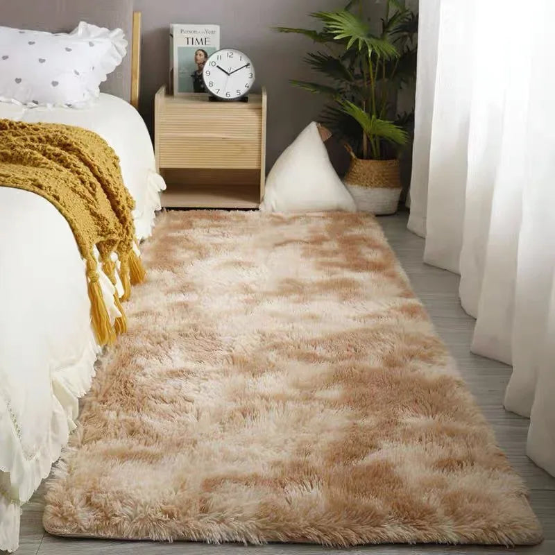 Super Soft Plush Area Rug - Fuzzy Bedroom Carpet Living Room Mat - ZOOMNSTORE