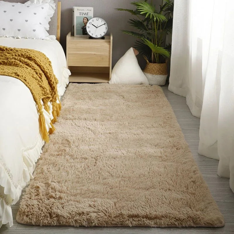 Super Soft Plush Area Rug - Fuzzy Bedroom Carpet Living Room Mat - ZOOMNSTORE