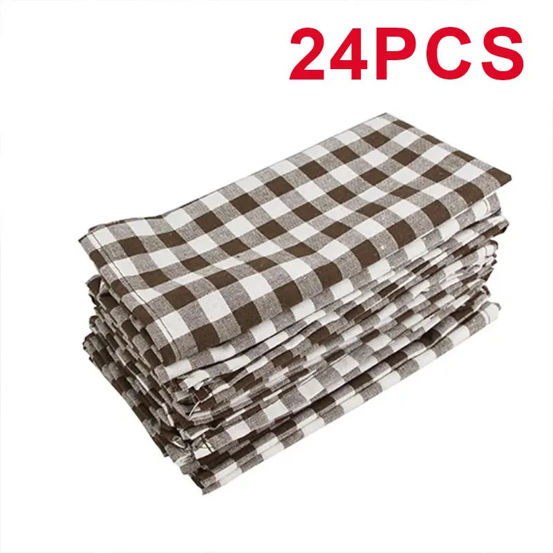 Tablecloth Napkin Set - Reusable Polyester Pads for Kitchen Dining - ZOOMNSTORE