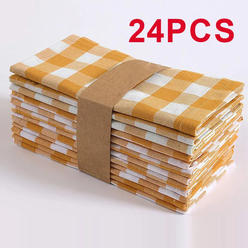 Tablecloth Napkin Set - Reusable Polyester Pads for Kitchen Dining - ZOOMNSTORE