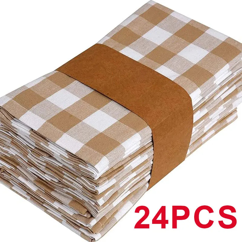 Tablecloth Napkin Set - Reusable Polyester Pads for Kitchen Dining - ZOOMNSTORE