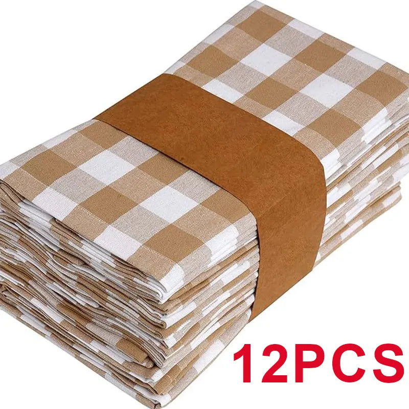 Tablecloth Napkin Set - Reusable Polyester Pads for Kitchen Dining - ZOOMNSTORE