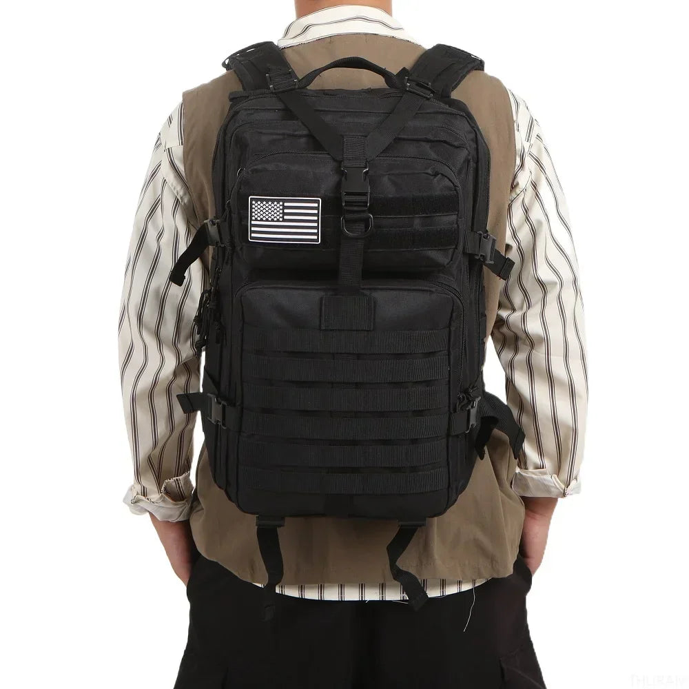 Tactical Waterproof Backpack - 25L50L Nylon Rucksack for Trekking Fishing Hunting Camping Hiking - ZOOMNSTORE