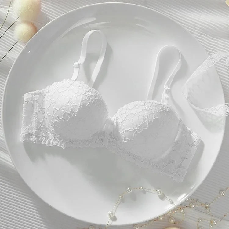 Thickened A Cup Bra - Womens Steel Ring Bralette for Small Breasts - ZOOMNSTORE