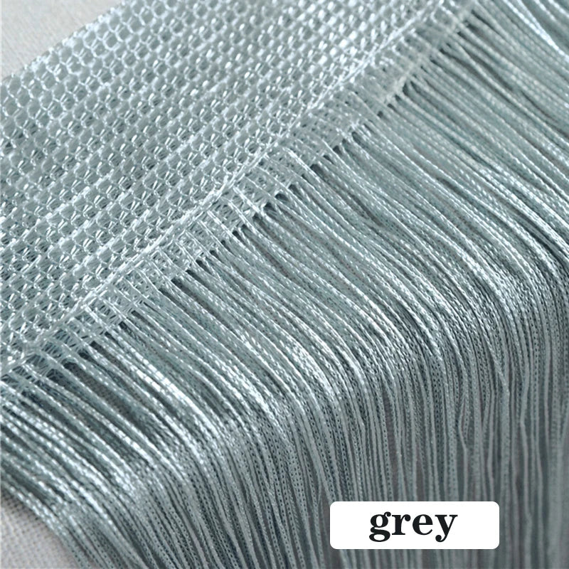 Thread Curtain Divider - 100CM x 200CM String Tassel Panel for Living Room Door Window - ZOOMNSTORE
