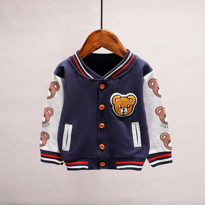 Toddler Cartoon Jacket - Spring Autumn Cotton Sportswear for Boys Girls - ZOOMNSTORE