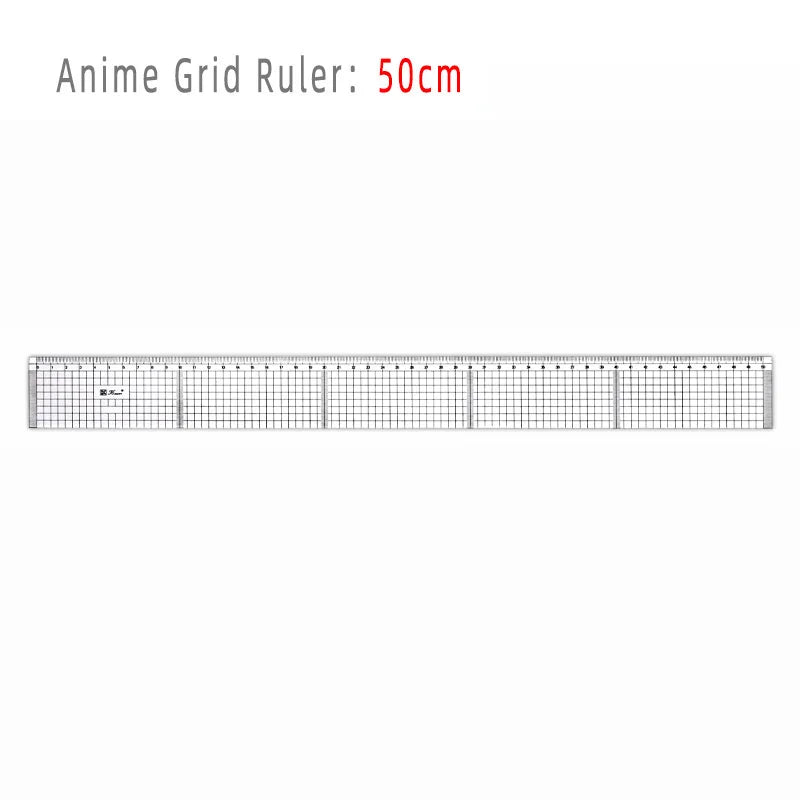 Transparent Ruler Board 20 30 50cm Students Writing Desk Pad PVC Grid Sewing Cutting Mats Drawing Clipboard Measuring Supplies - ZOOMNSTORE
