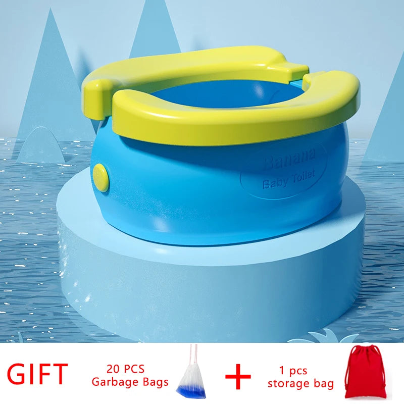 Travel Baby Potty - Portable Child Toilet with Folding Kids Potty Seat for Easy Clean - ZOOMNSTORE