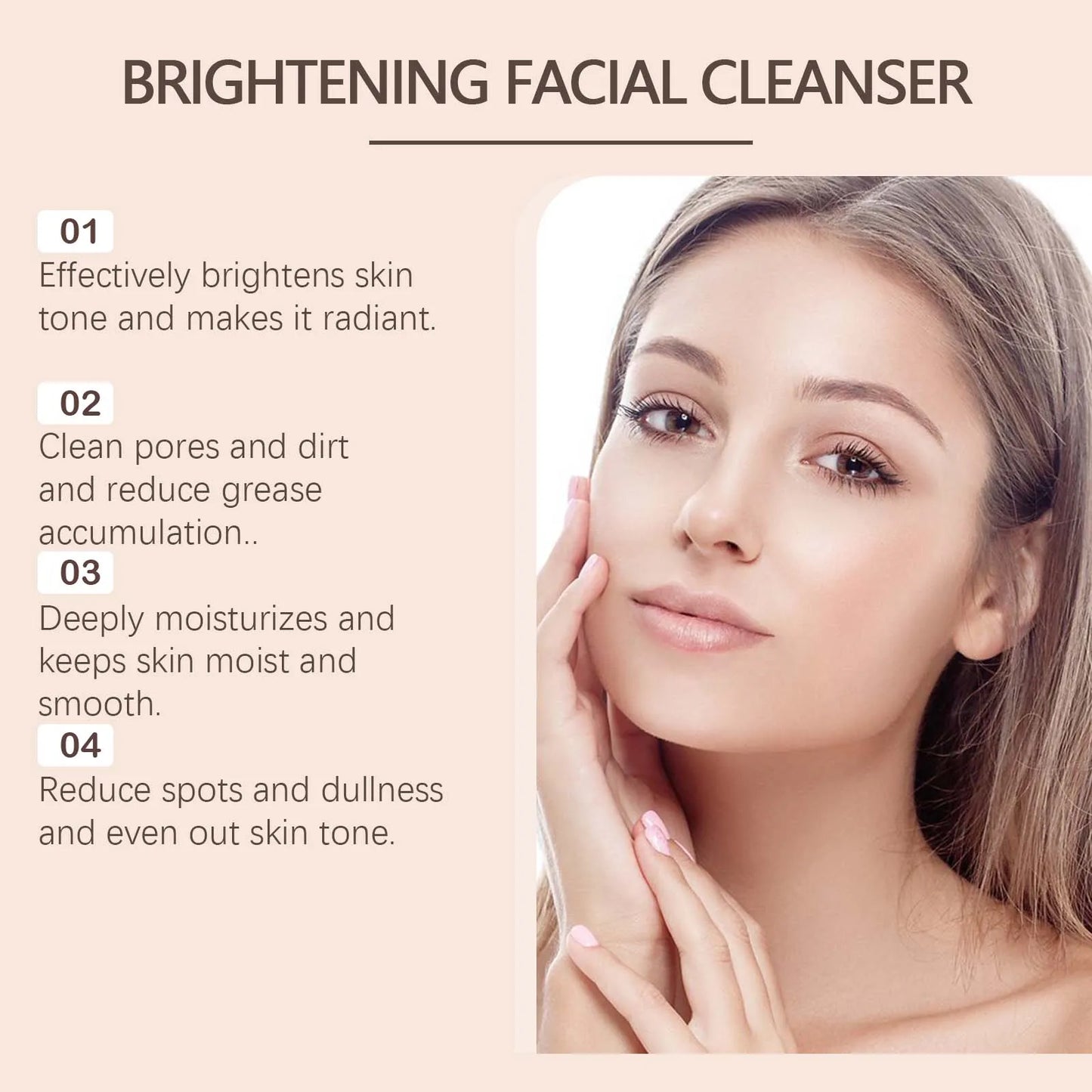 Turmeric Cleansing Milk Foam - Hydrating Facial Cleanser for Brightening Skin - ZOOMNSTORE